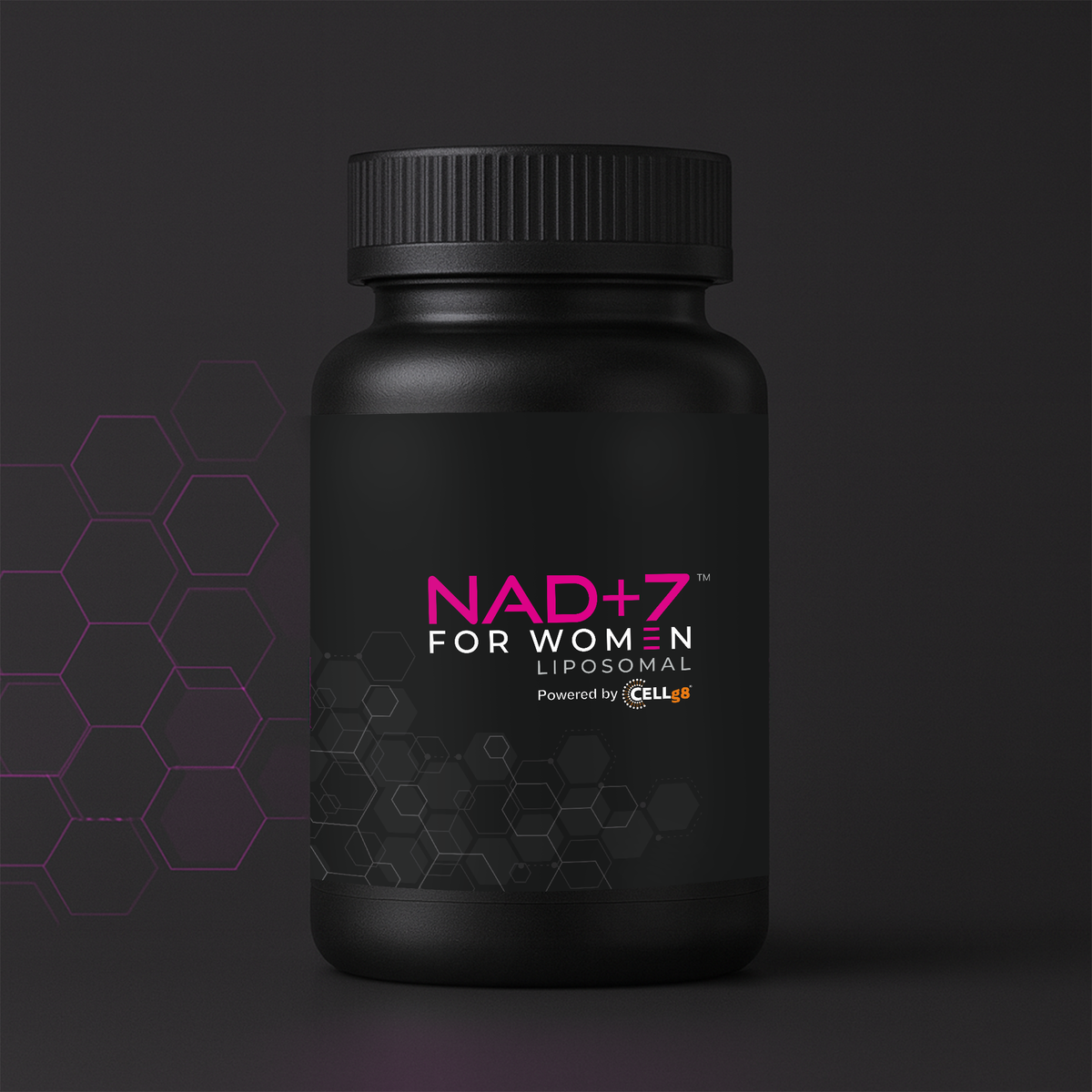 NAD+7 Women bottle in a dark lifestyle setting